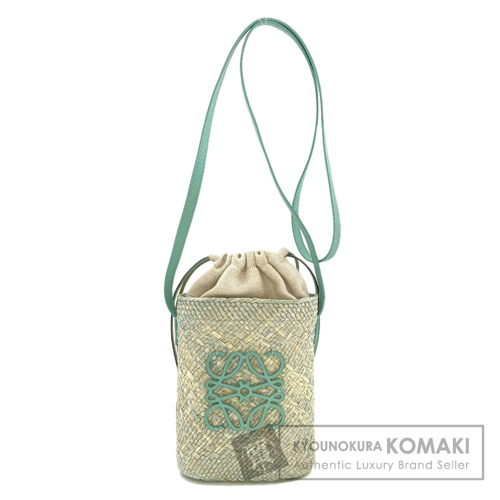 Loewe Square Pocket Shoulder Bag Calfskin Ilaca Palm